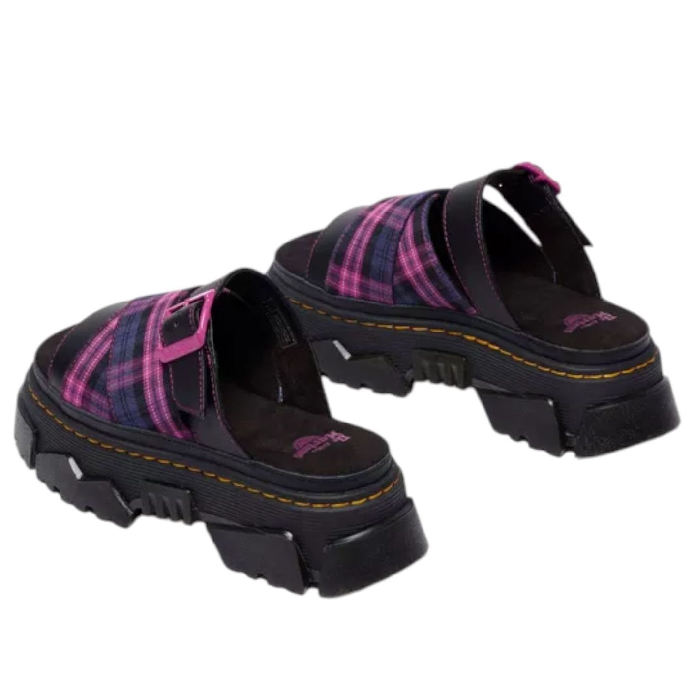 Сандалии (WMNS) Dr. Martens Mattison Slip On Sandals 'Black Pink Multi' — фото 3