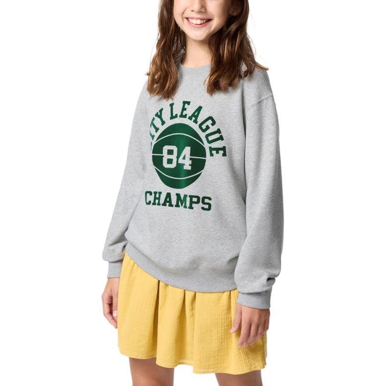 Свитшот Gray для детей 3-7 лет UNIQLO, серый — фото 3