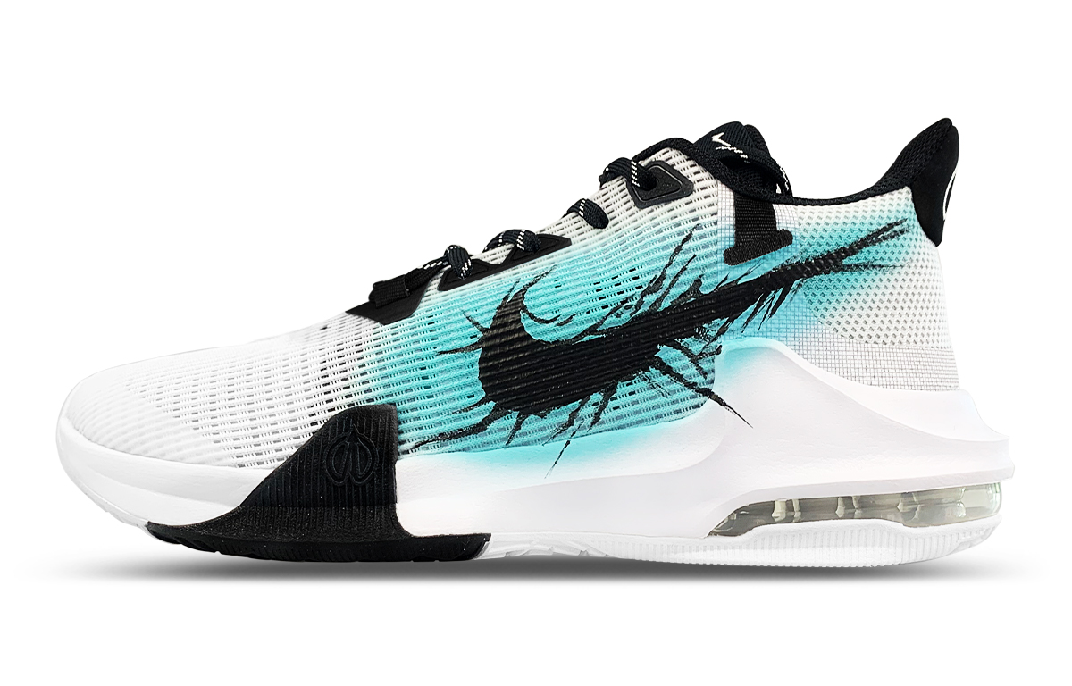

Nike Мужские баскетбольные кроссовки Air Max Impact 3 Low-Top сине-бело-черные, цвет Black