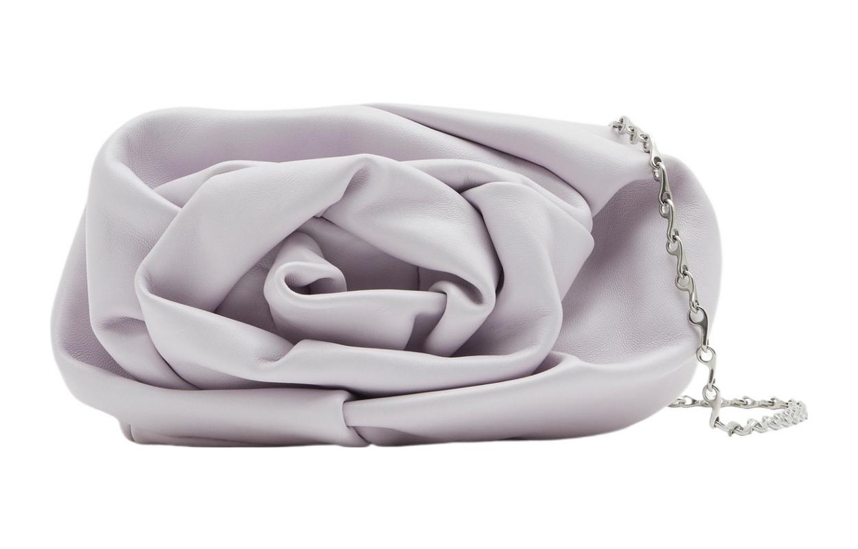 

Burberry Женская клатч из овчины с одним плечевым ремнем Мягкий туман