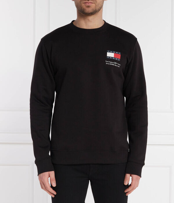 

Свитшот мужской Tommy Jeans с логотипом бренда, черный