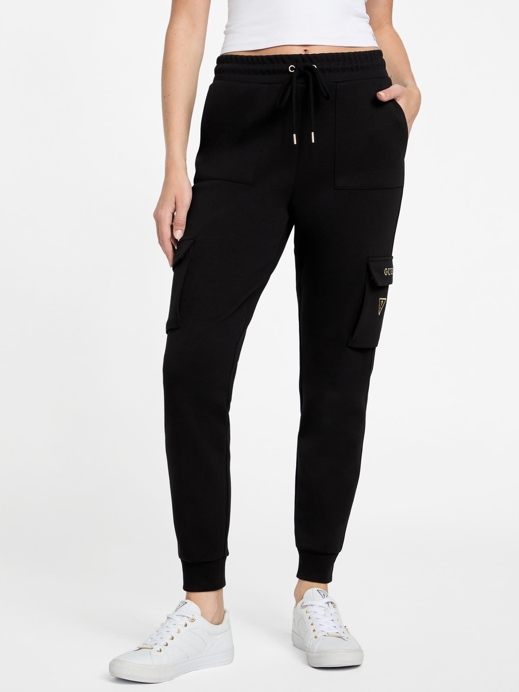 

Джоггеры Tessa Cargo Guess Factory, черный