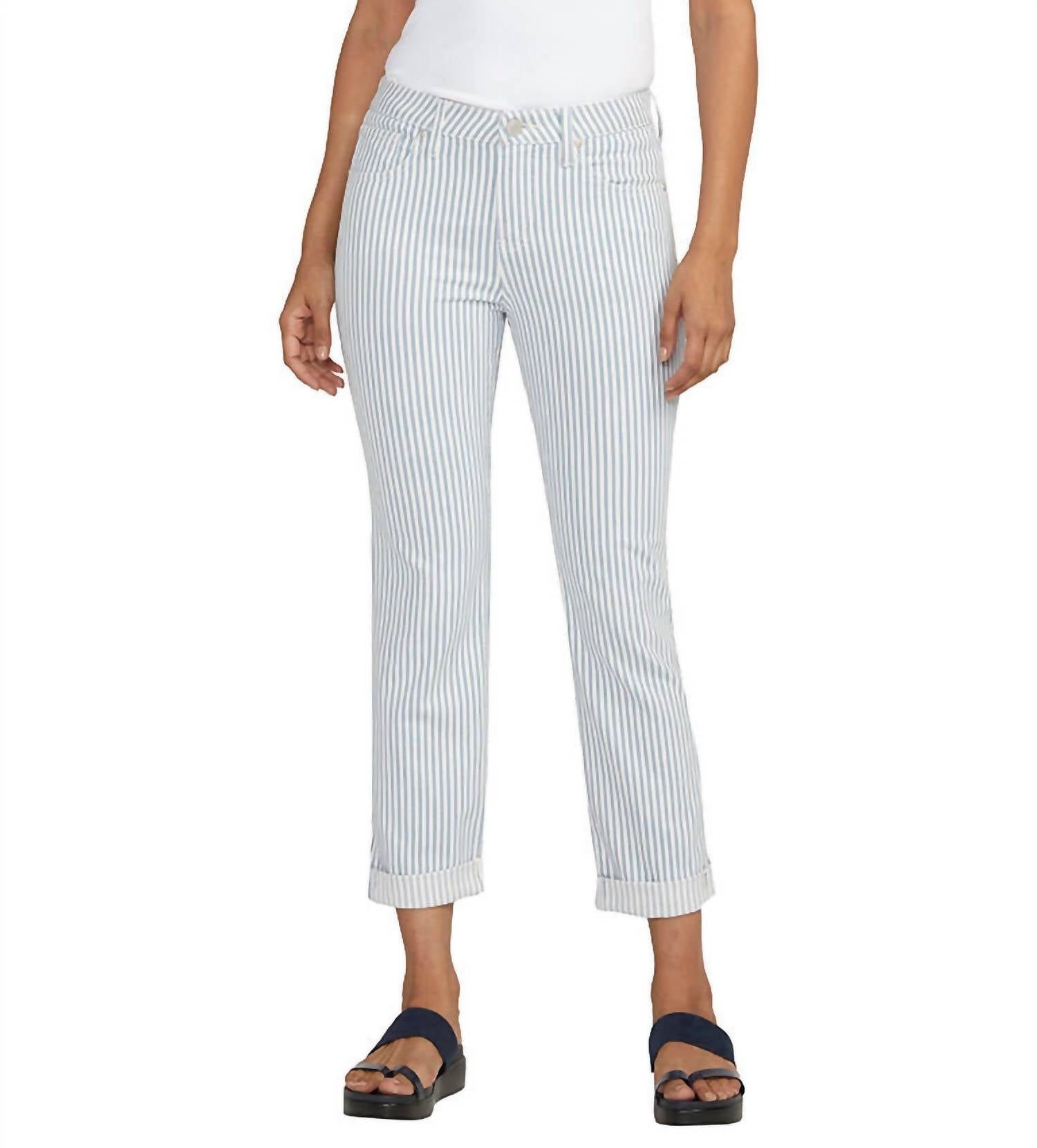 

Джинсы Carter Mid Rise Slim Leg в полоску Railroad JAG, Railroad Stripe
