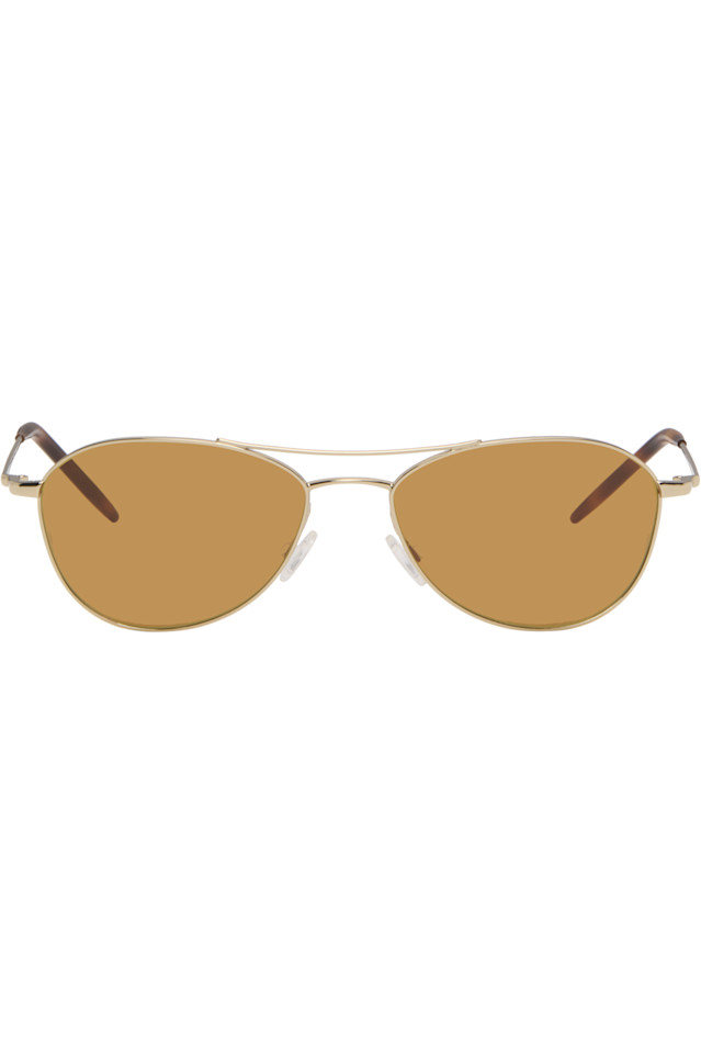 

Солнцезащитные очки Aero ii Oliver Peoples, золото