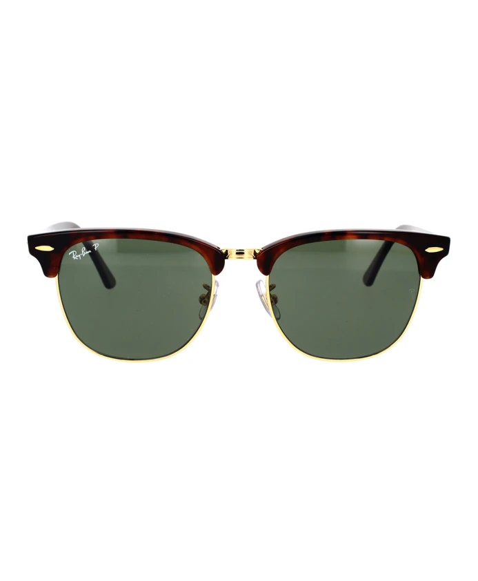 

Классические поляризованные солнцезащитные очки Clubmaster Ray-Ban, коричневый