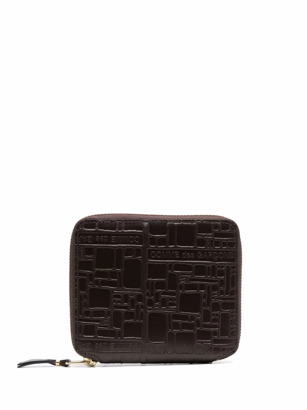 

Кошелек с тисненым логотипом Comme Des Garçons Wallet, коричневый