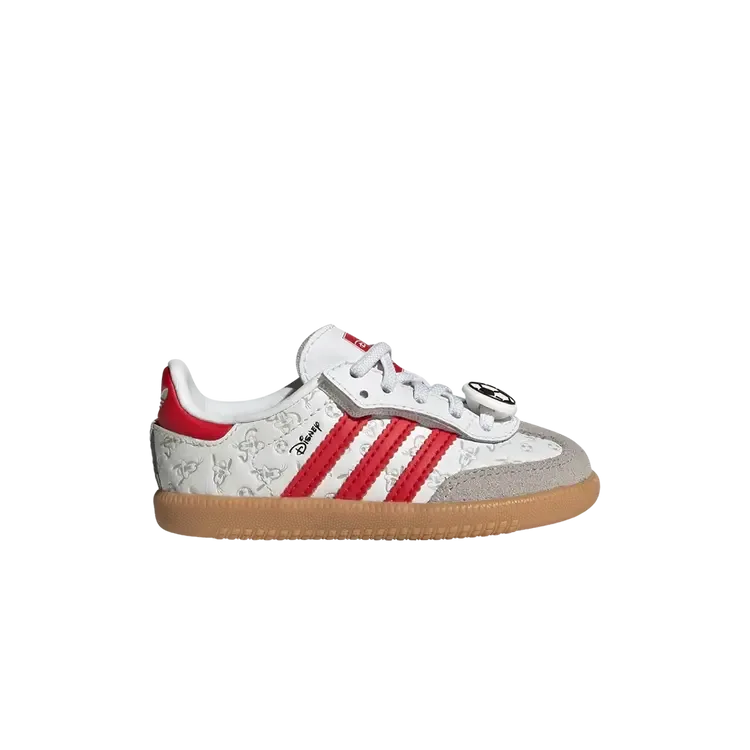Детские кроссовки Disney x Adidas Samba OG Toddler 'Cloud White Better Scarlet Gum'