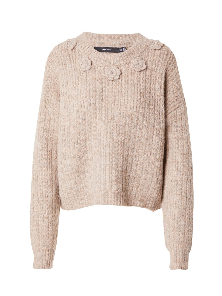 

Тонкий вязаный свитер VERO MODA Sweater VMALETTA, пятнистый бежевый