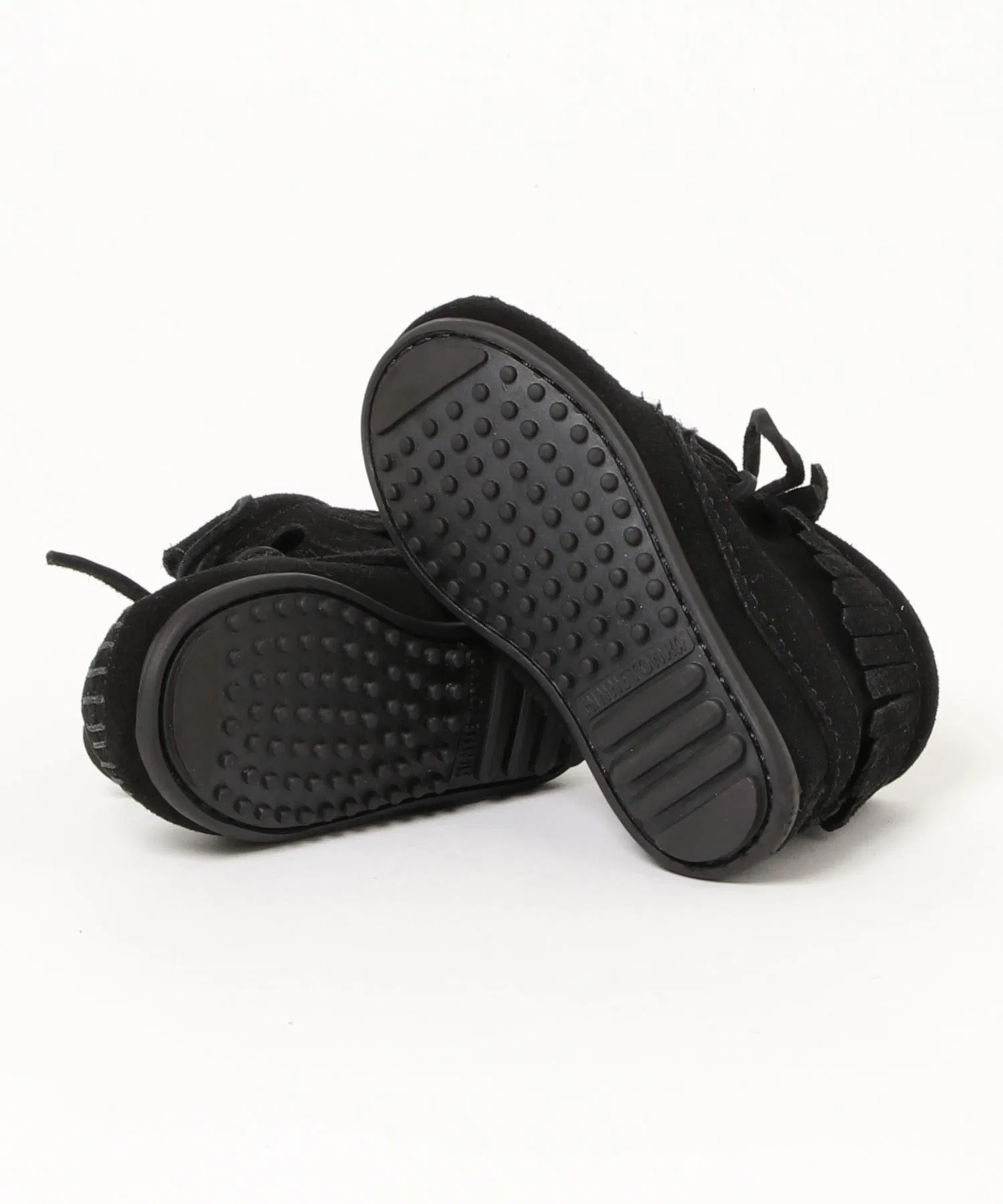Детские мокасины Minnetonka ANKLE HI TRAMPER чёрные — фото 3
