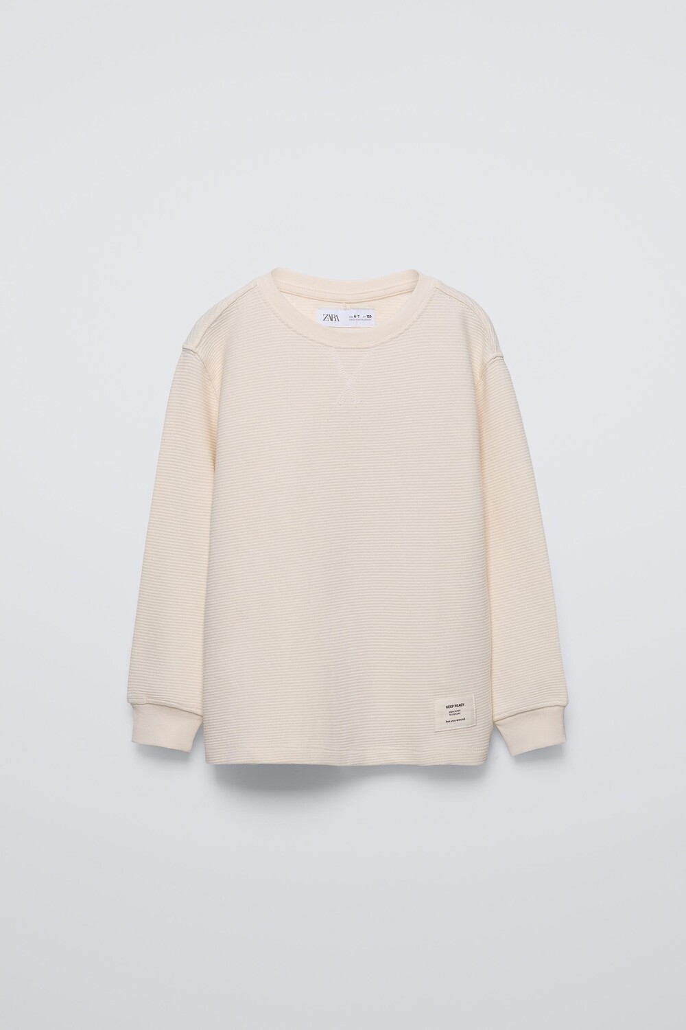 

Османская толстовка с капюшоном ZARA, экрю