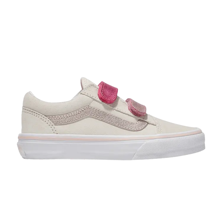 

Кроссовки Vans Old Skool V Kids Marshmallow Metallic Pink, кремовый