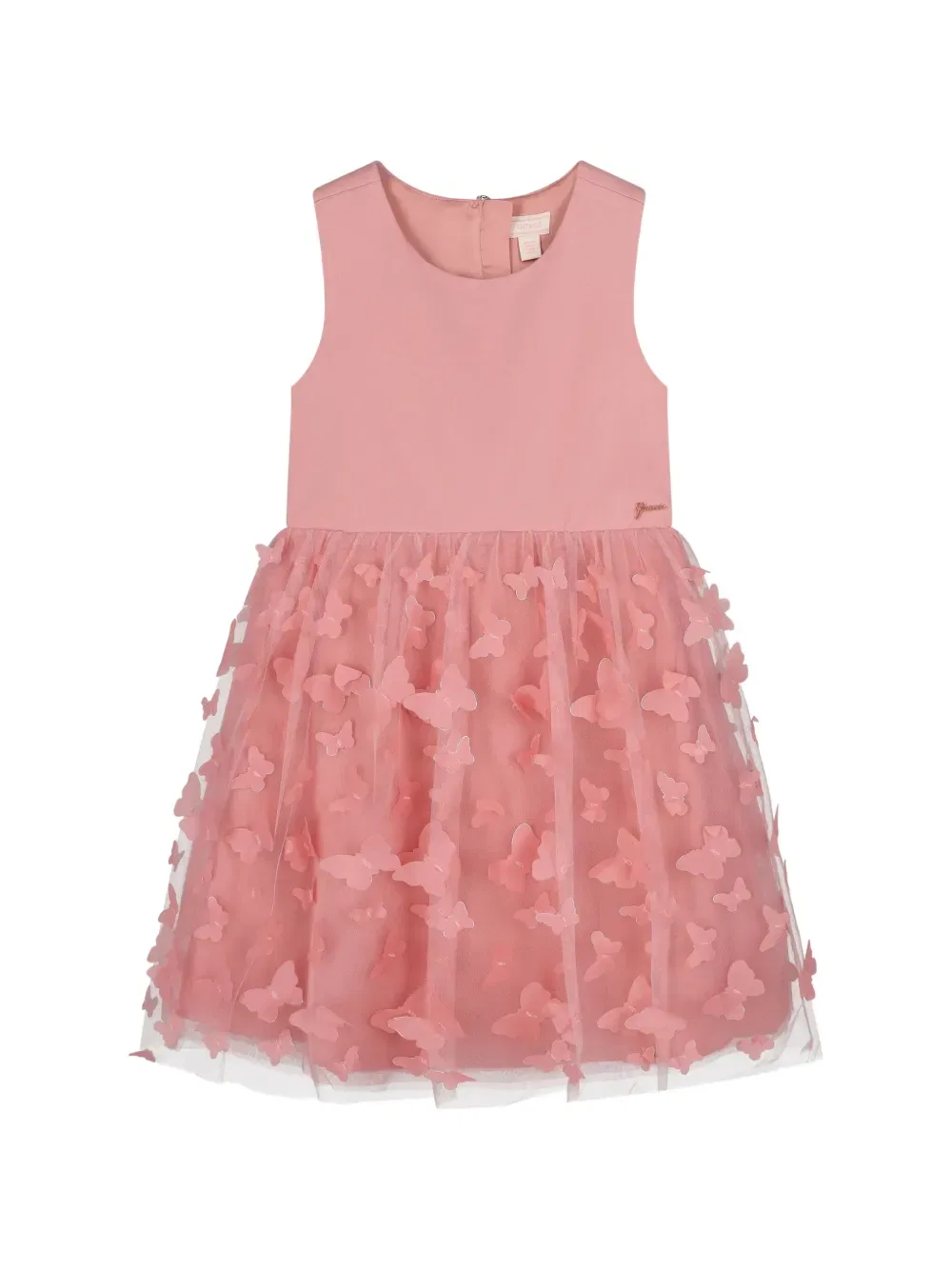Платье, украшенное бабочками Guess Kids, розовый