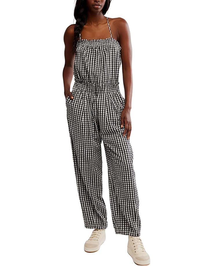 

Комбинезон Free People Retro Heatwave Gingham On, цвет Black Combo