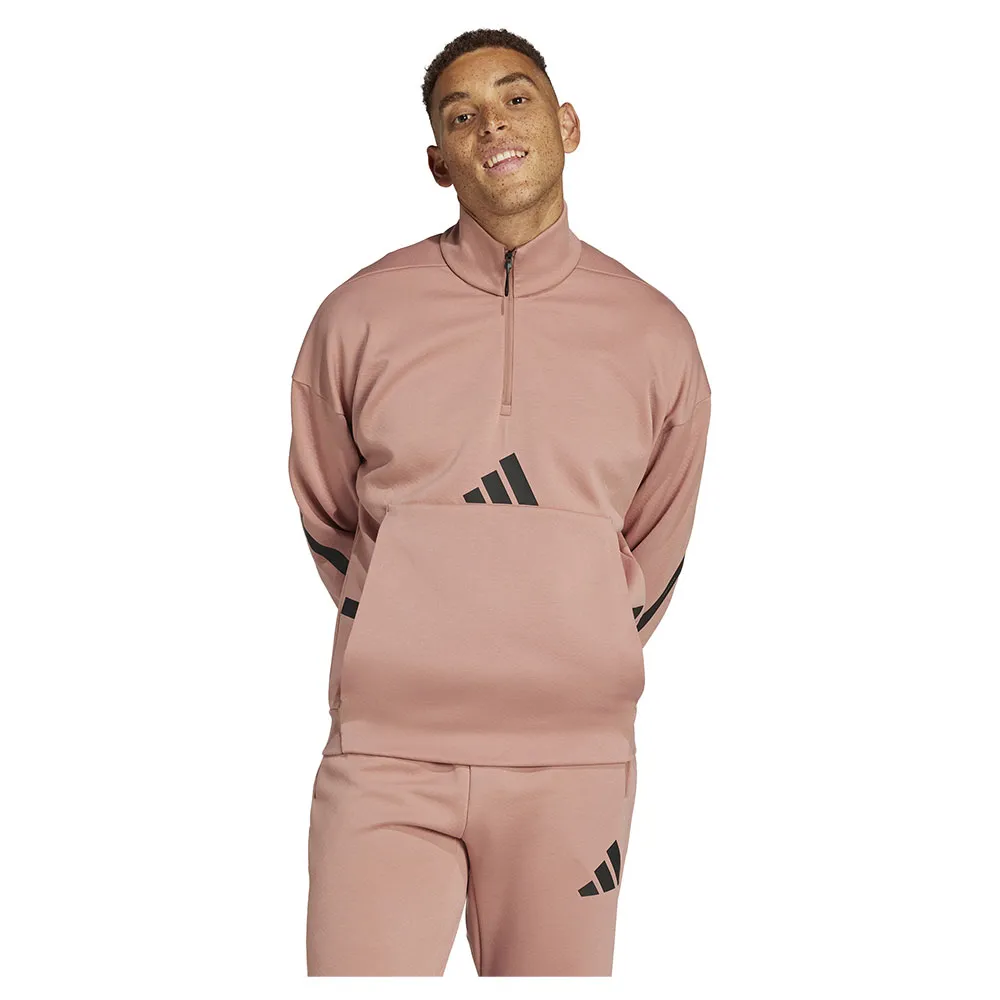 

Толстовка adidas Z.N.E half zip, розовый
