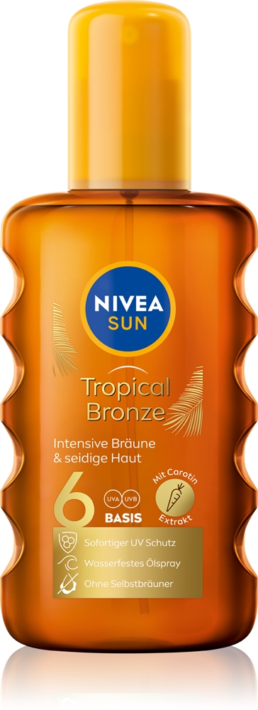 

Солнцезащитное масло-спрей с солнцезащитным фактором SPF 6 Nivea, 200 мл