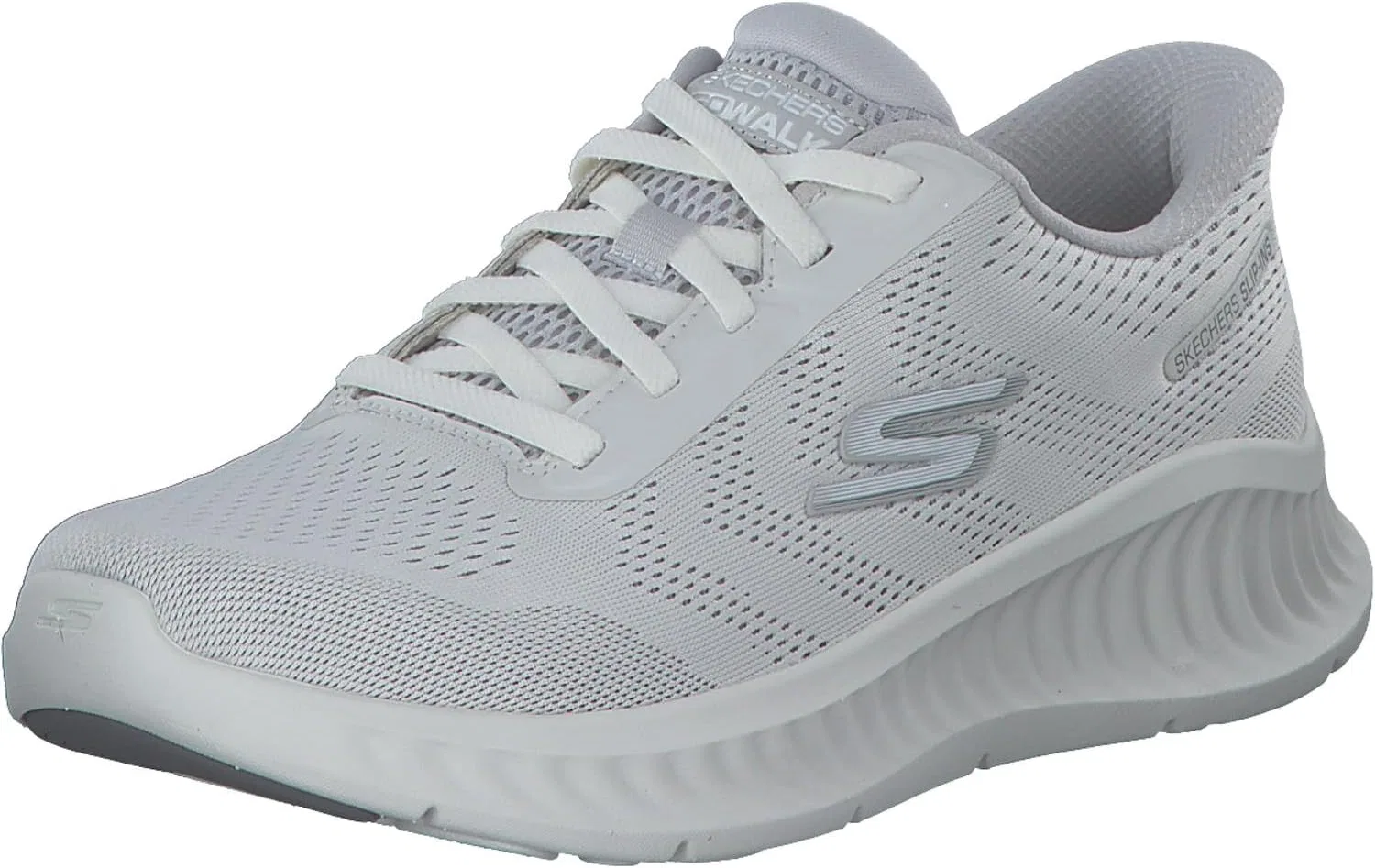 Мужские кроссовки Skechers Go Walk Now Payton, White And Gray Textile Synthetic