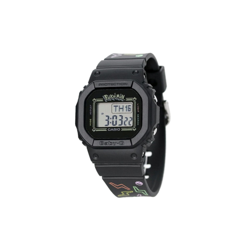 

CASIO Часы Women's BABY-G 40mm Black Watch BGD-560PKC-1JR, Black Dial
