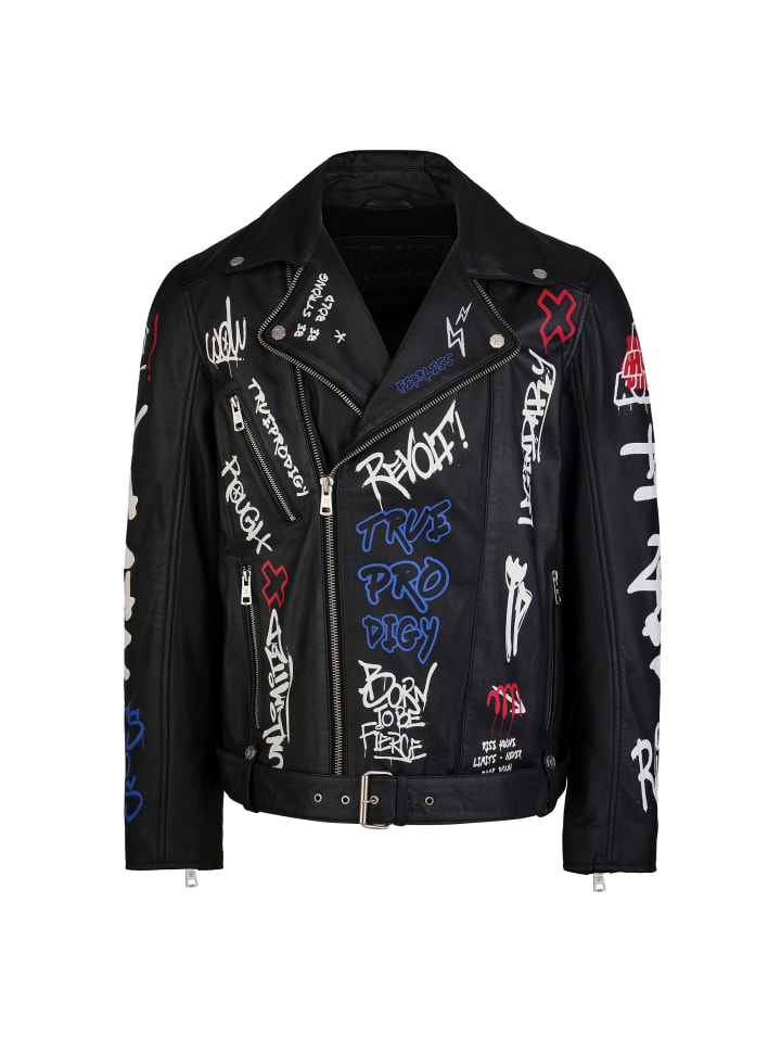 

Trueprodigy Черная байкерская куртка Danis