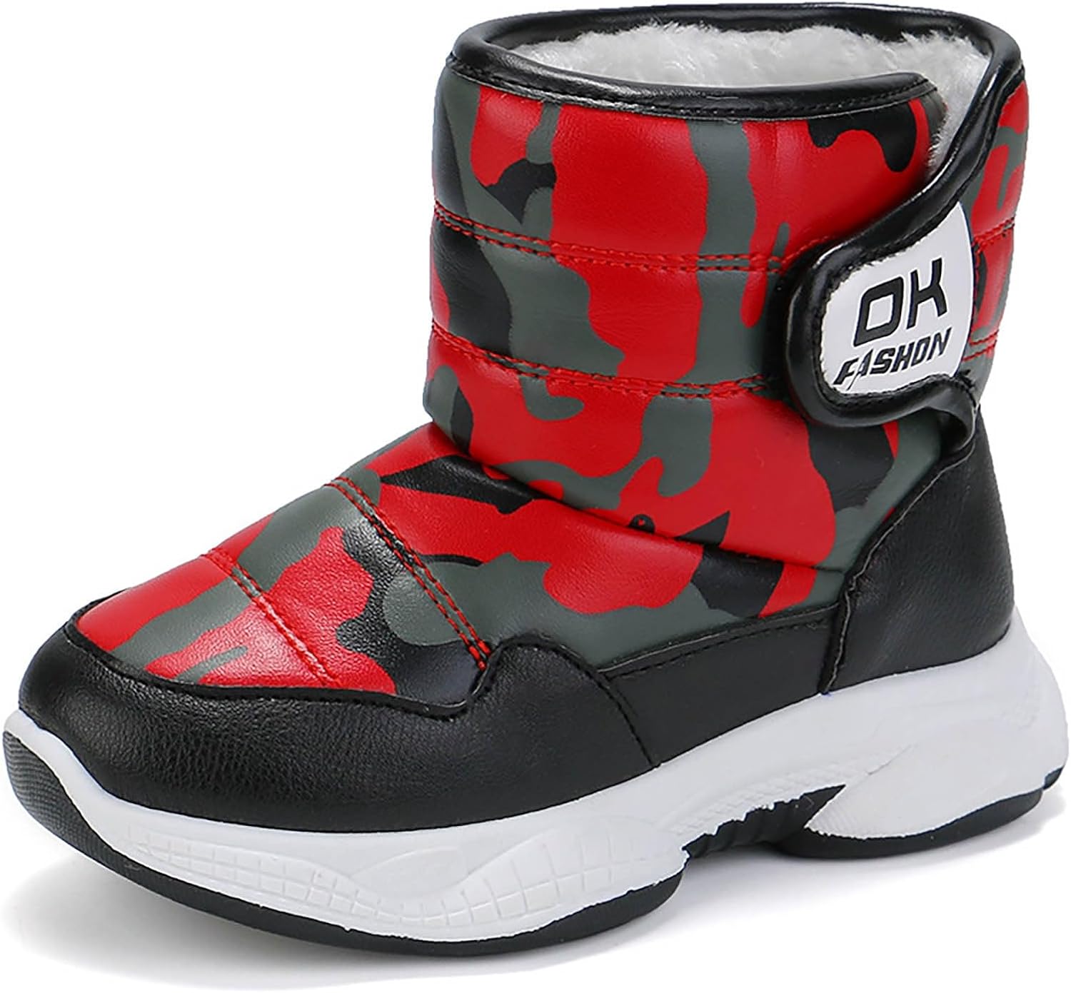 

Зимние Ботинки для Мальчиков и Девочек с Искусственным Мехом, Сапоги для Снега, Теплые и Уютные Ботинки для Походов с Противоскользящей Подошвой, Кроссовки для Активного Отдыха Generic, #022