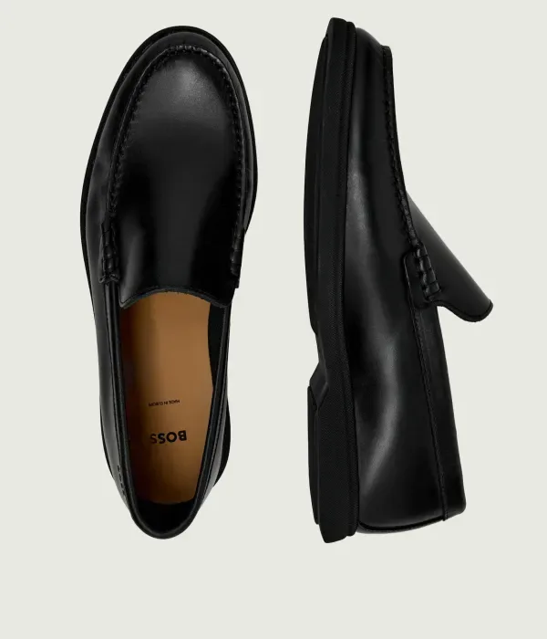 Мокасины из кожи Sienne Boss, черный — фото 4