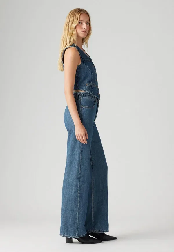 Джинсы Levi's Ribcage wide leg braided wide leg, большой ужас — фото 4