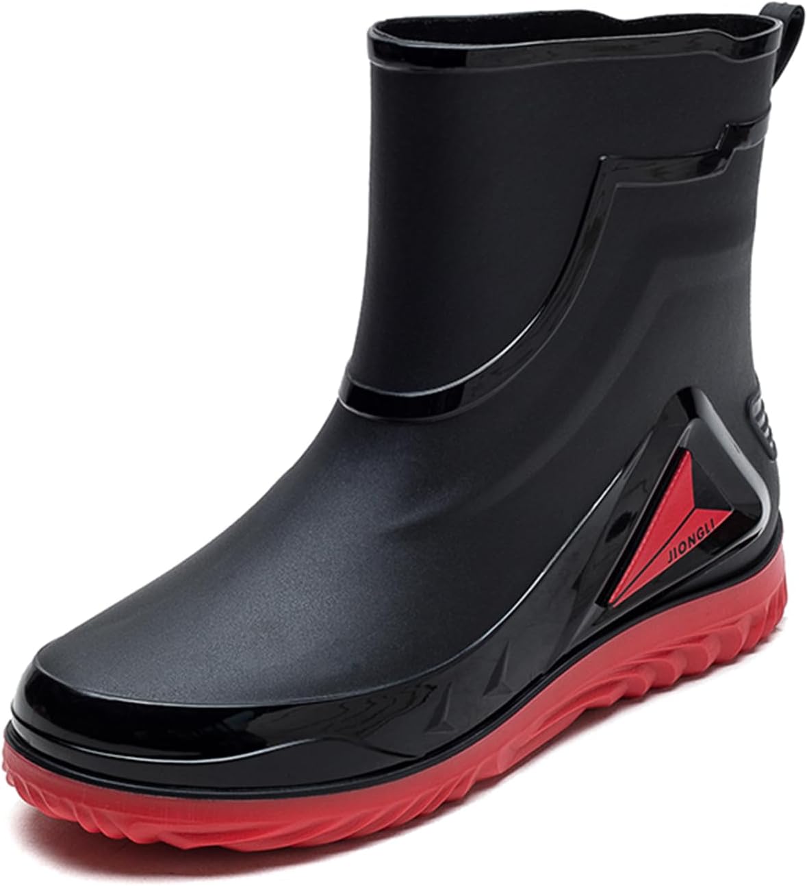 

Мужские сапоги Wellington AUXDIQ для улицы и сада, водонепроницаемые, ботинки-дождевики на щиколотку, красный