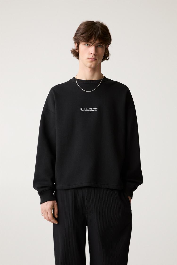 

Это толстовка свободного кроя приятного цвета. Pull And Bear, черный