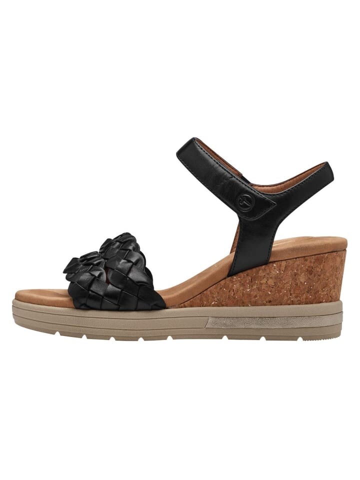

Сандалии на плоской подошве Tamaris, цвет black nappa