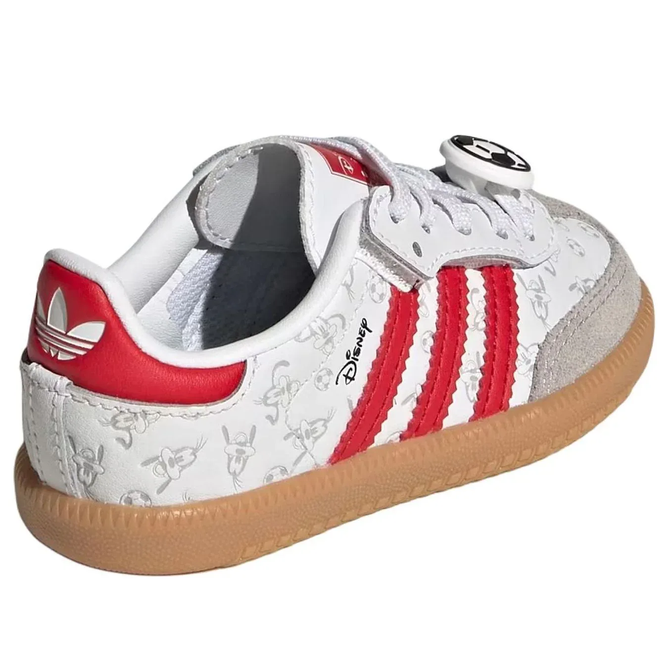 Кроссовки (TD) Adidas x Disney Samba Og Comfort Elastic Lace 'White Better Scarlet' — фото 4