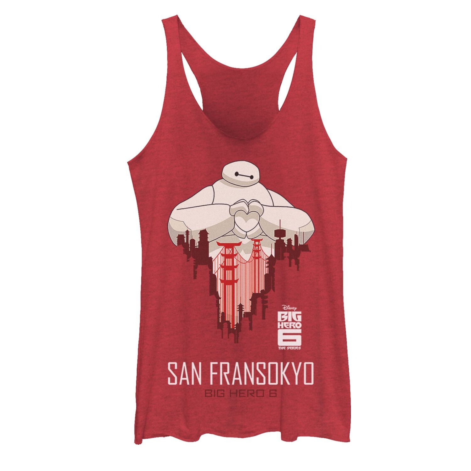 

Майка Baymax SF Love с графическим изображением Disney's Big Hero 6 The Series для юниоров Licensed Character