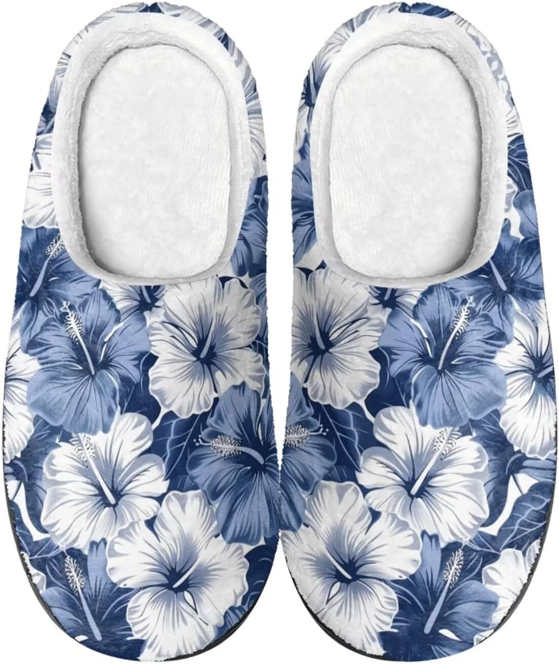 

Милые мультяшные фланелевые тапочки Howilath унисекс, теплые и дышащие хлопковые тапочки с противоскользящей подошвой, синий