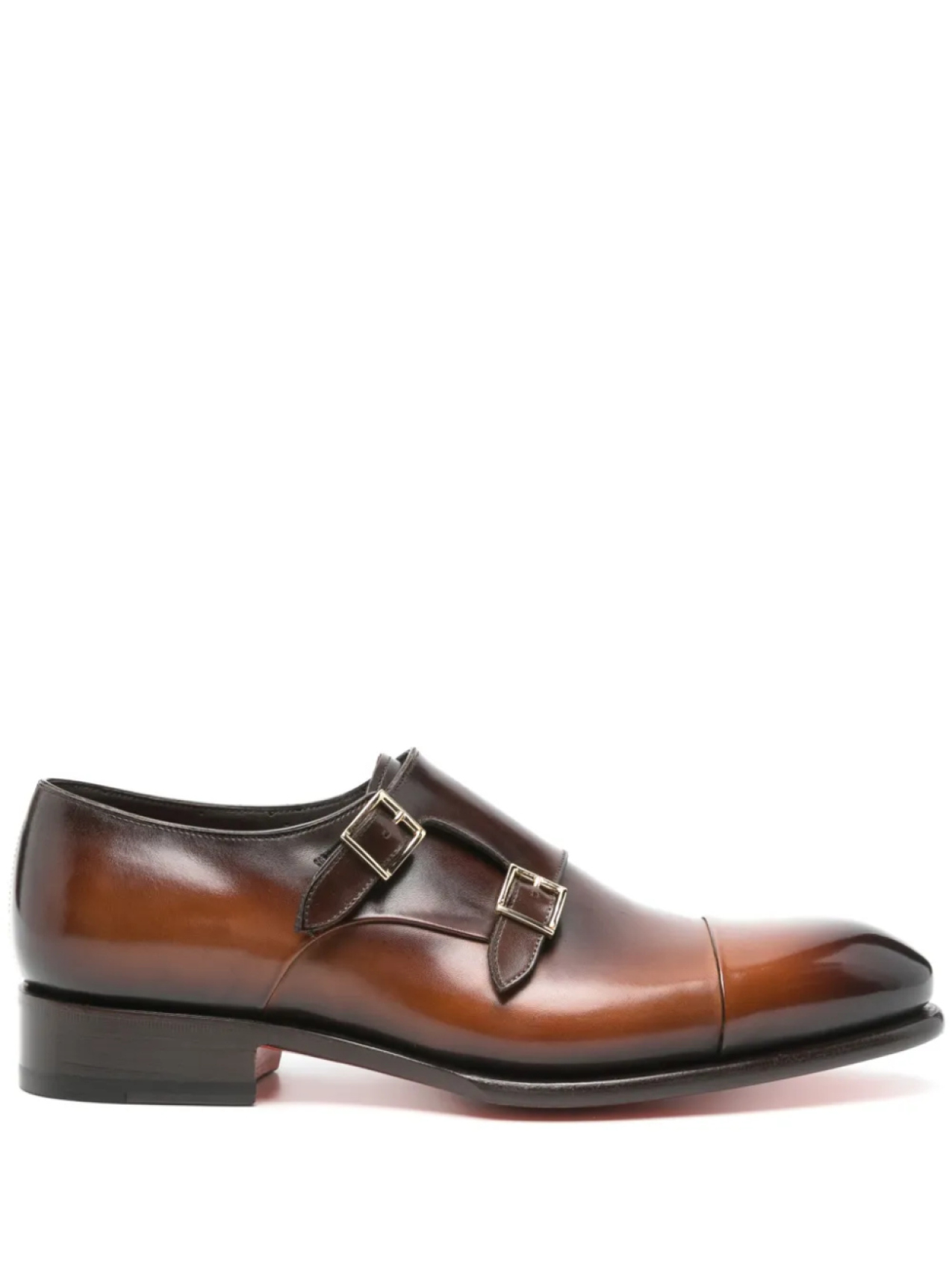 

Кожаные монки Santoni, коричневый