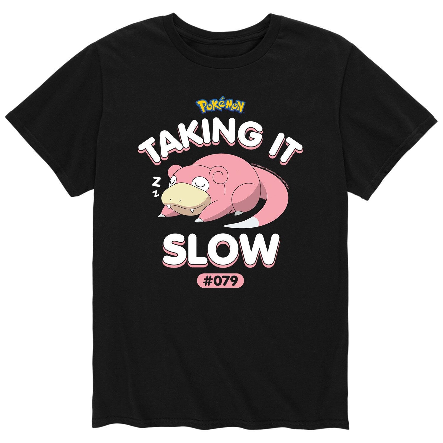 

Мужская футболка Slowpoke с надписью «Taking It Slow» с изображением покемонов Licensed Character