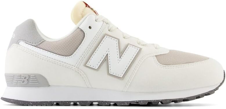 Кроссовки New Balance Kids' 574 V1 на шнуровке, белый — фото 3