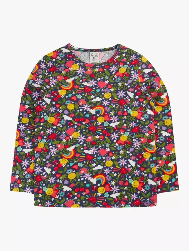 Детская хлопковая футболка Bryher из эластичного хлопка, Happy Days Frugi