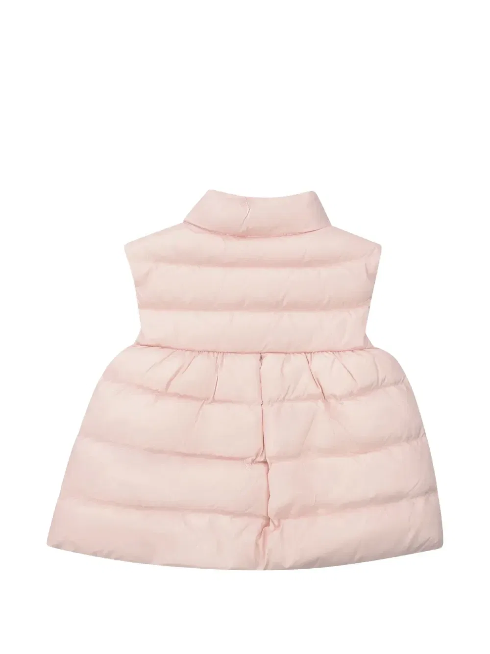 Дутый жилет Hiva на молнии Moncler Enfant, розовый — фото 2