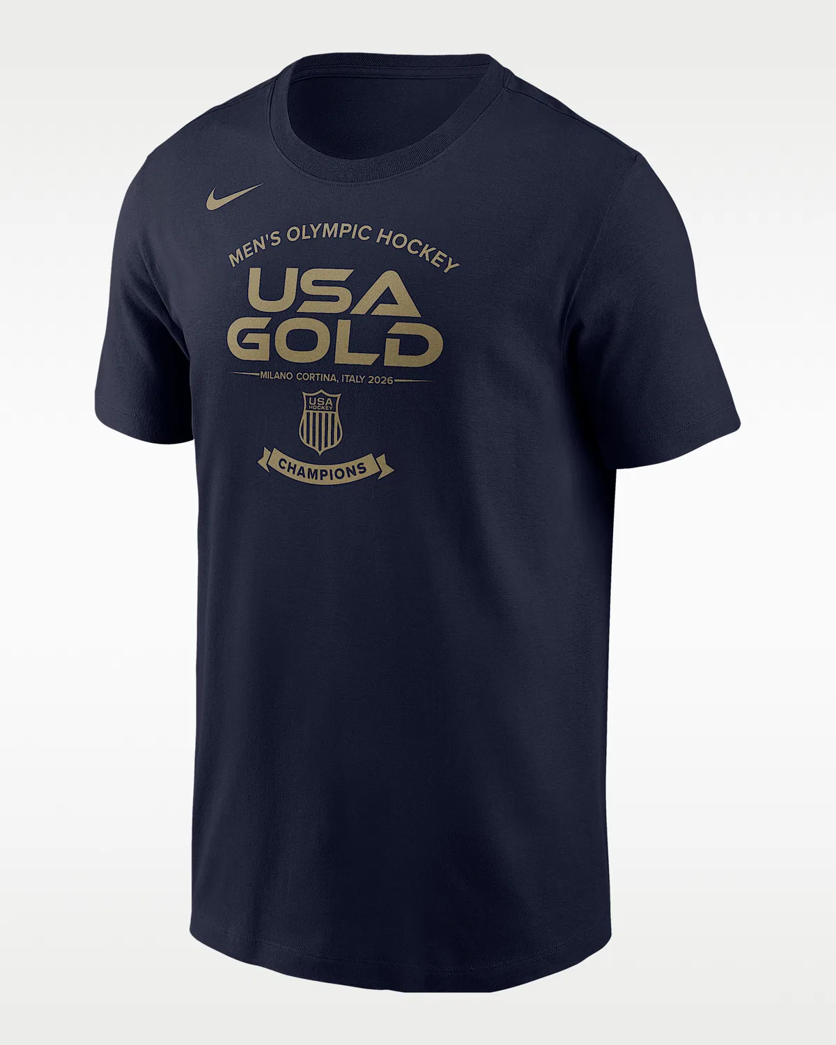 Мужская футболка с коротким рукавом Nike Team USA, Navy/Gold