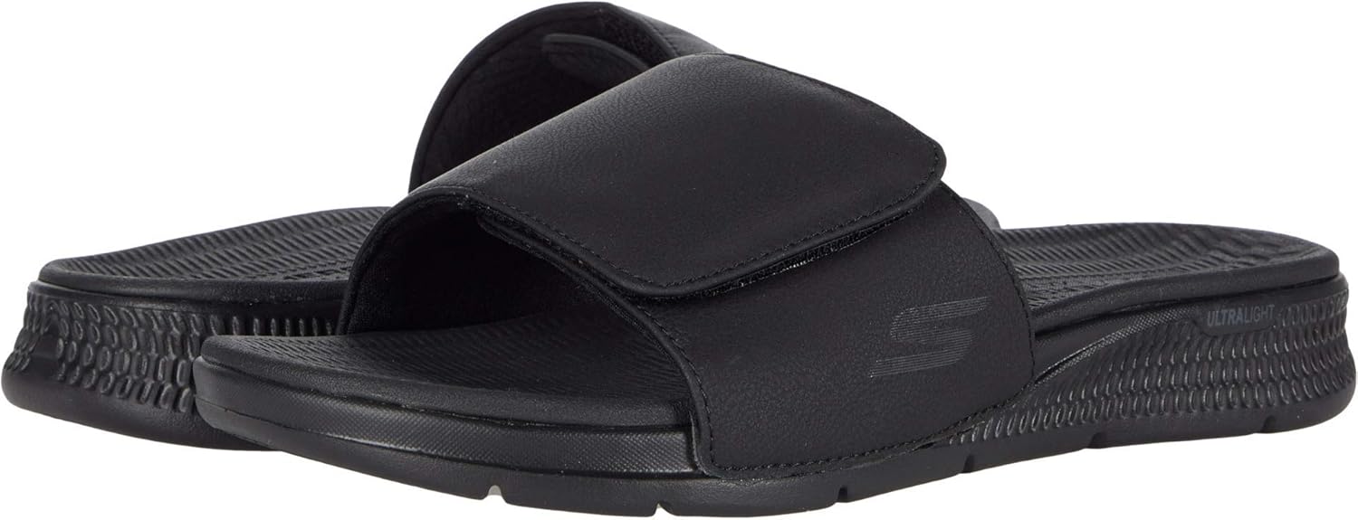 

Мужские сандалии Skechers Go Consistent - спортивные пляжные шлепанцы с амортизирующей пеной, черный