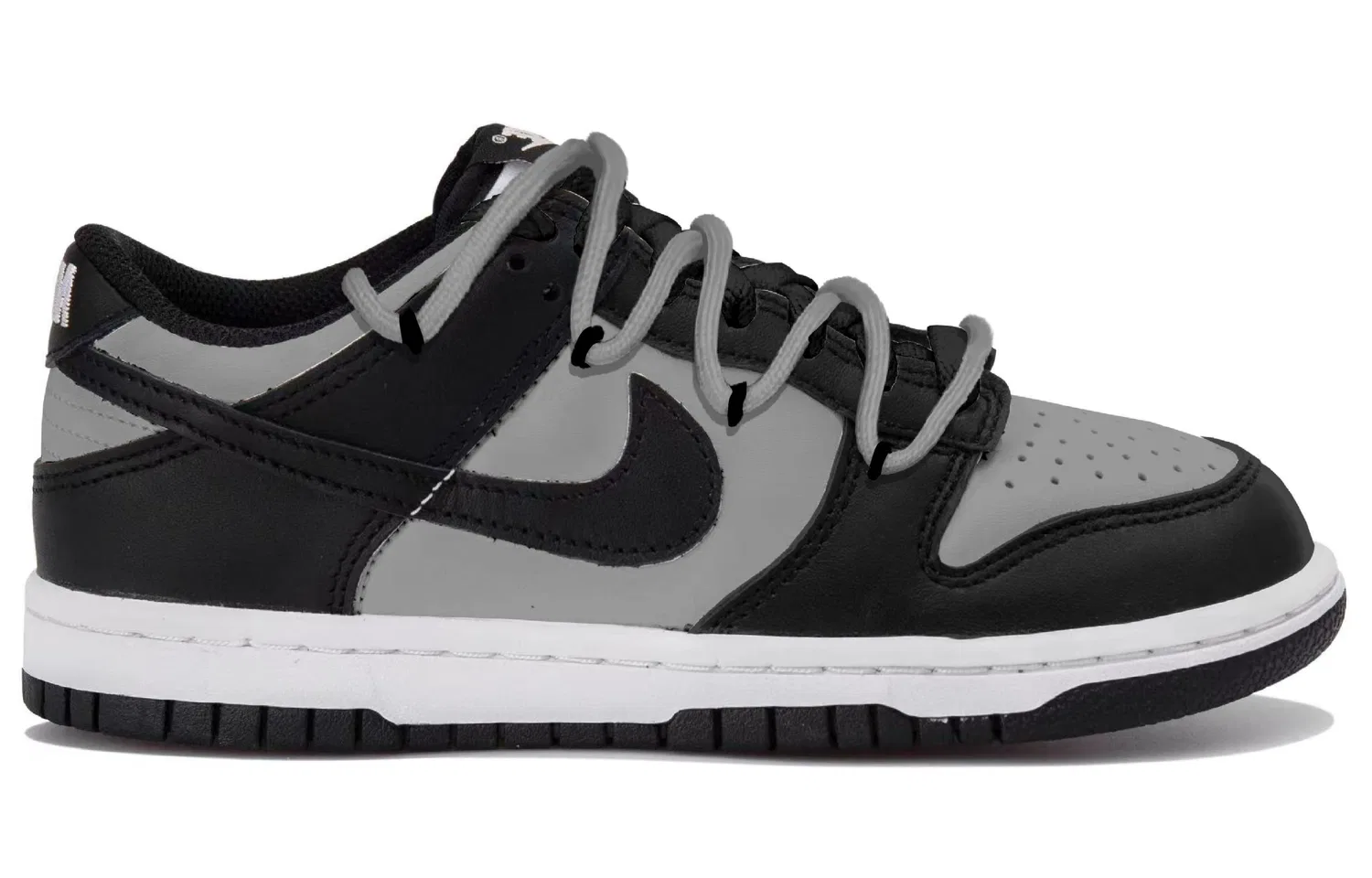 Кроссовки Dunk Low top Skateboard Shoes Black Gray для подростков Nike — фото 3