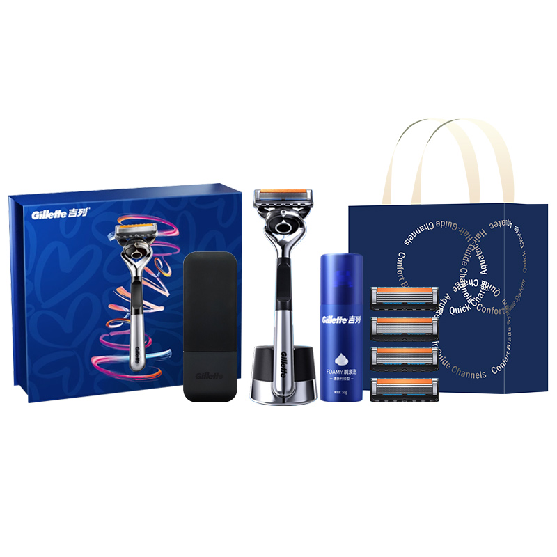 

Gillette Sharp Concealment 5 Ultimate Smooth Black Silver LOVE Box