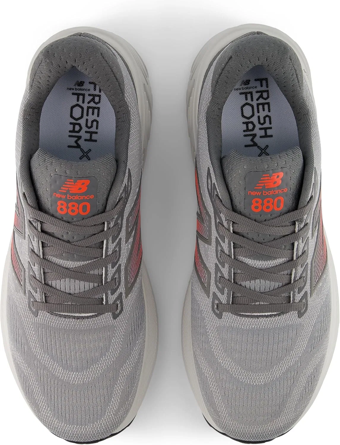Мужские беговые кроссовки New Balance M880k15, Slate Grey Reflection Urgent Red — фото 4
