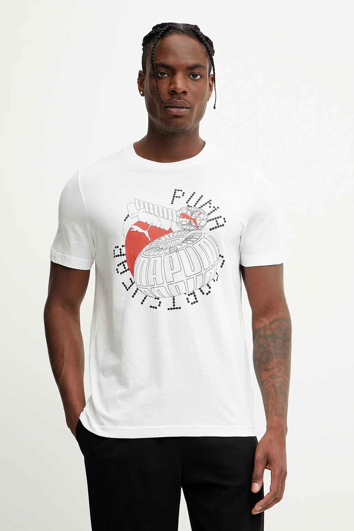

Футболка GRAPHICS Execution из хлопка Puma, белый