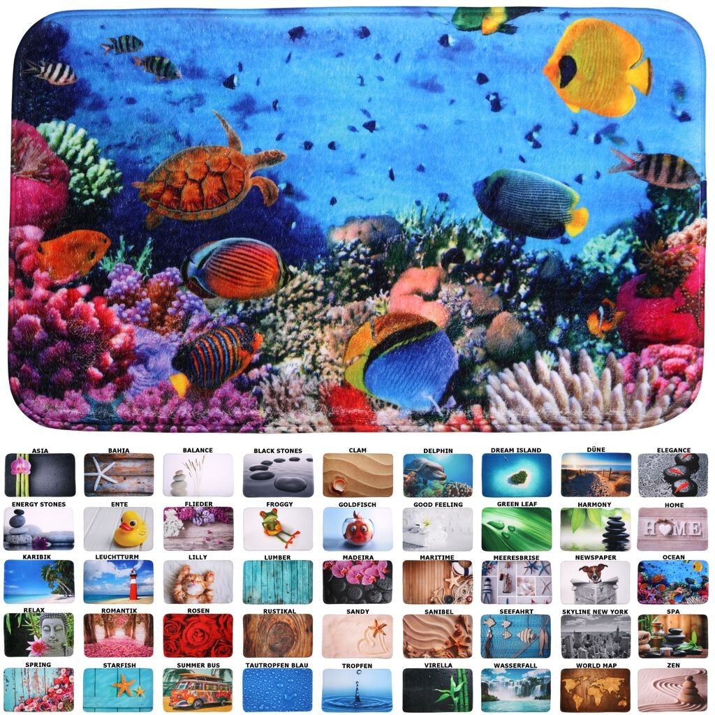 

Коврик для ванной SANILO Ocean 50 x 80 см, синий