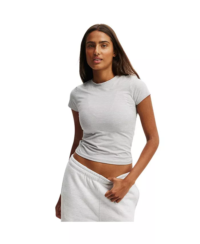 

Женская активная футболка Ultra Soft Fitted COTTON ON, серый