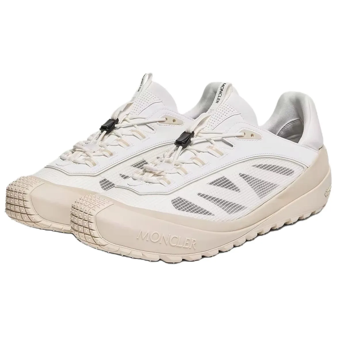 Moncler Trailgrip LP Suede низкие повседневные кроссовки 3.5 см мужские white — фото 4
