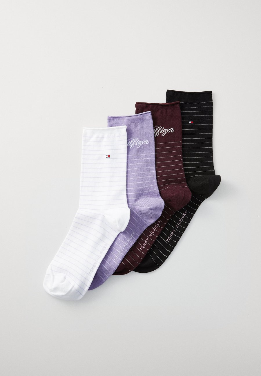 

Носки Tommy Hilfiger WOMEN SOCK STRIPE 4 PACK, Lilac/Burgundy/Lilac