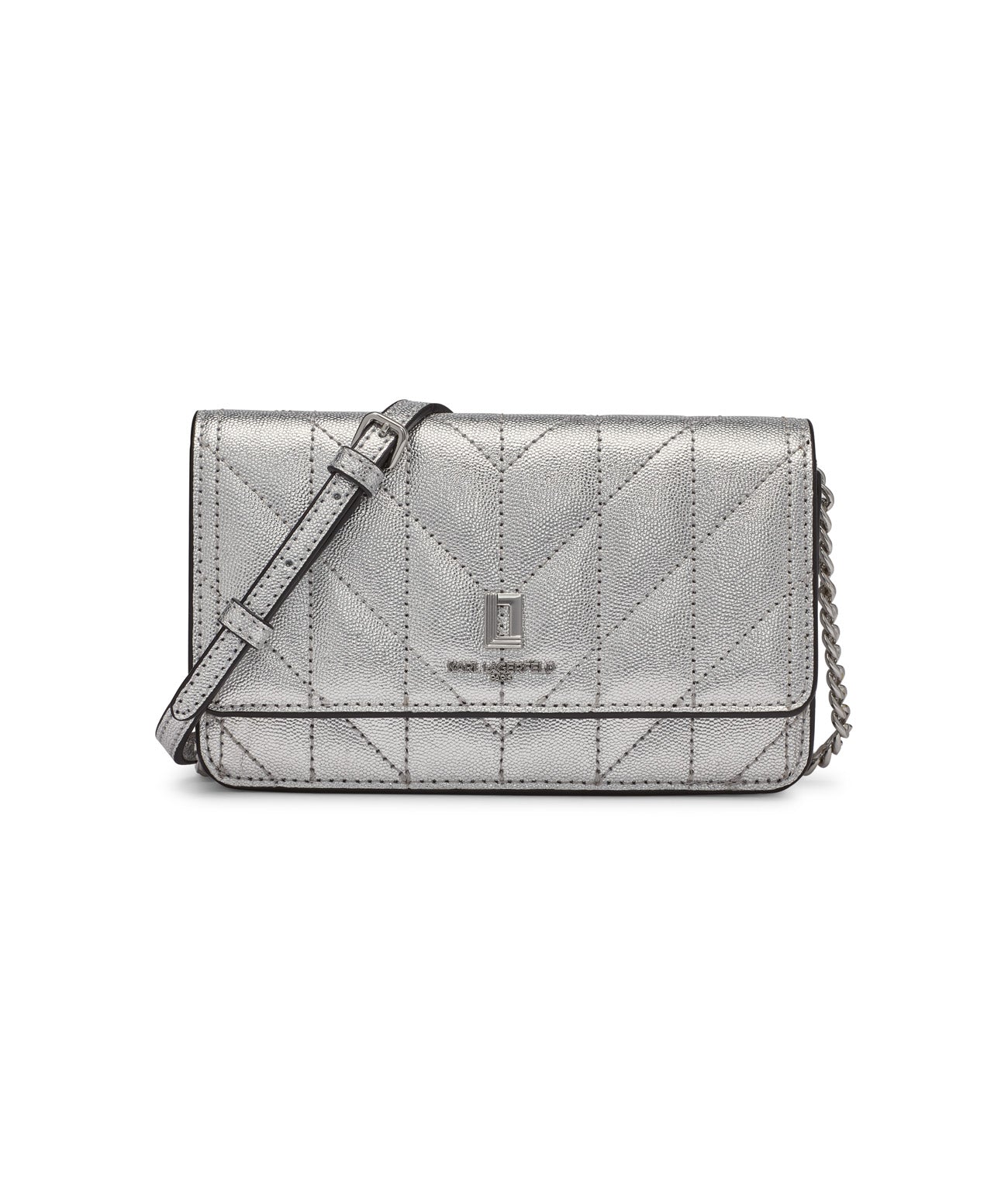 

Сумка woc lafayette KARL LAGERFELD PARIS, серебряный, Серебристый, Сумка woc lafayette KARL LAGERFELD PARIS, серебряный
