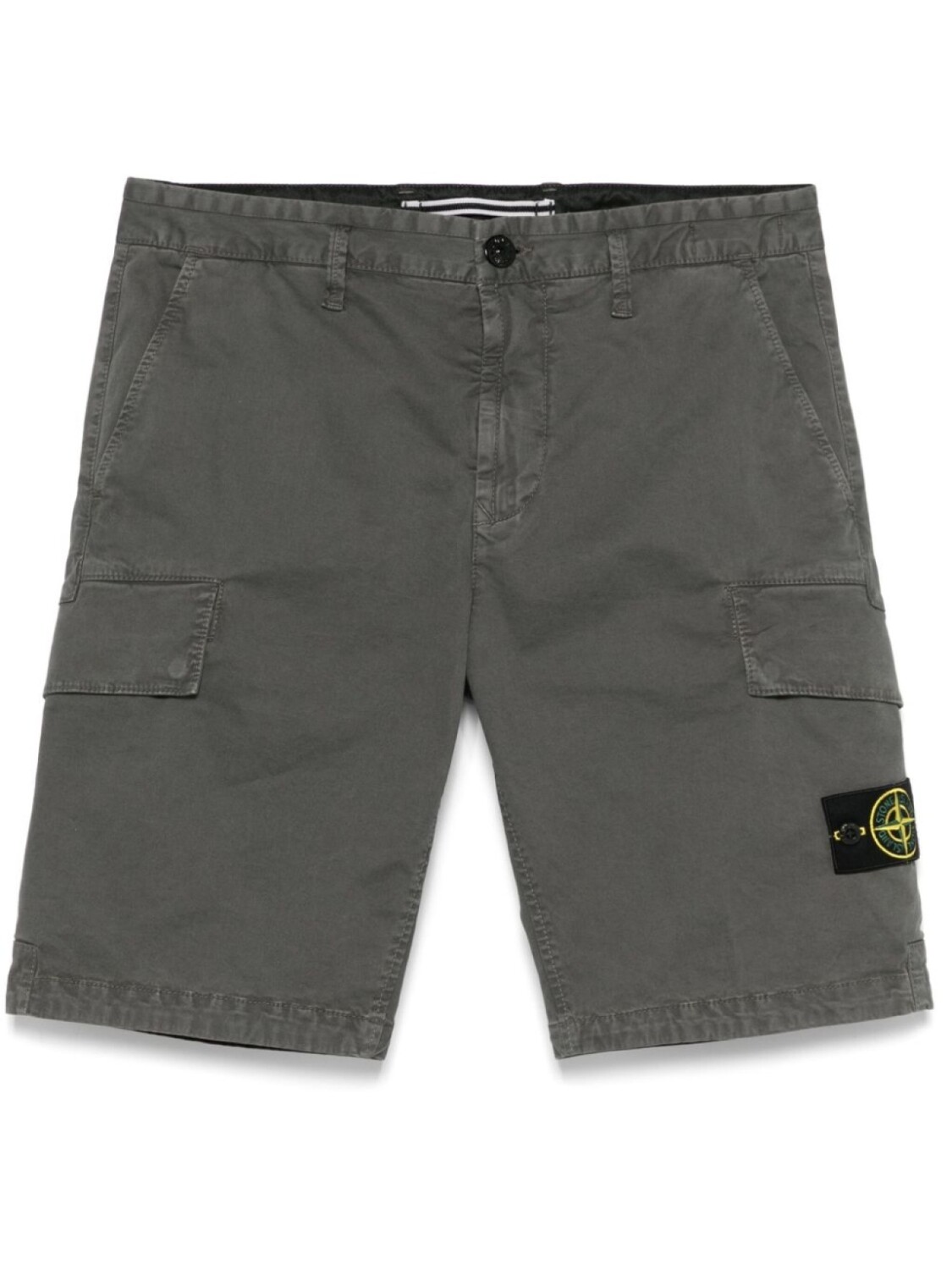 

Stone Island шорты карго с нашивкой Compass, серый