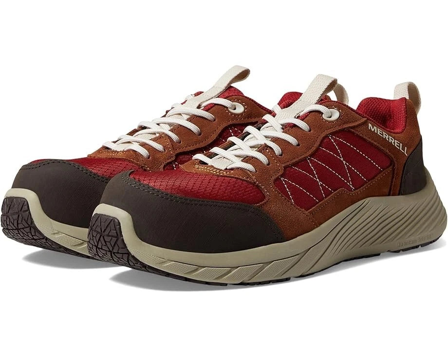 

Женские кроссовки Merrell Alpine J005240-200, красные, с защитным носком, рабочая обувь RHS6376