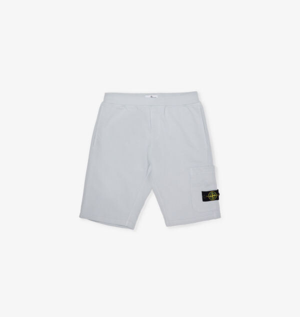 

Свободные хлопковые шорты с логотипом-нашивкой 14 лет Stone Island, голубой